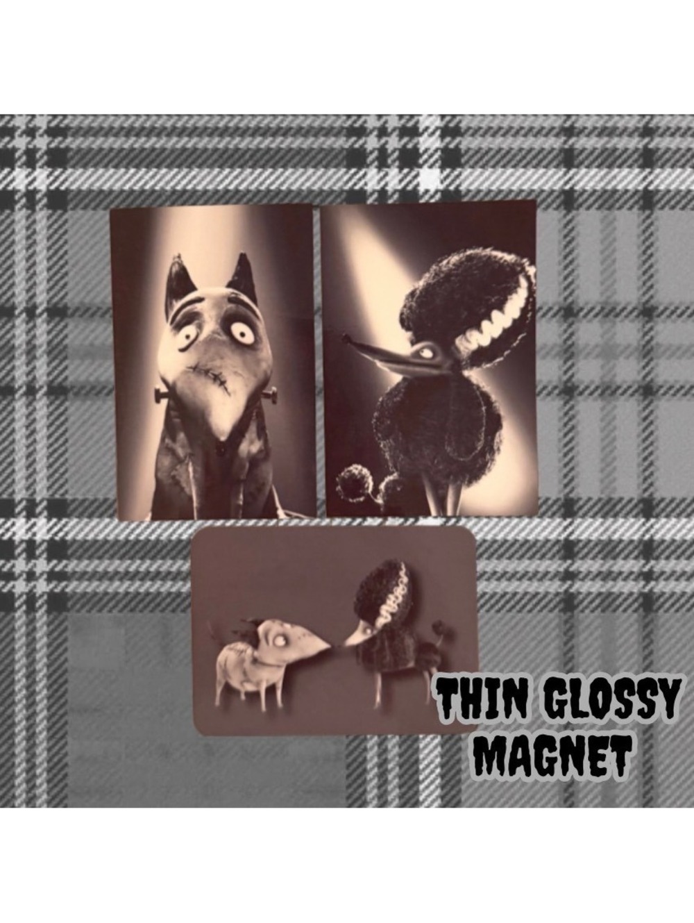 Frankenweenie Thin Glossy Magnet Set of 3